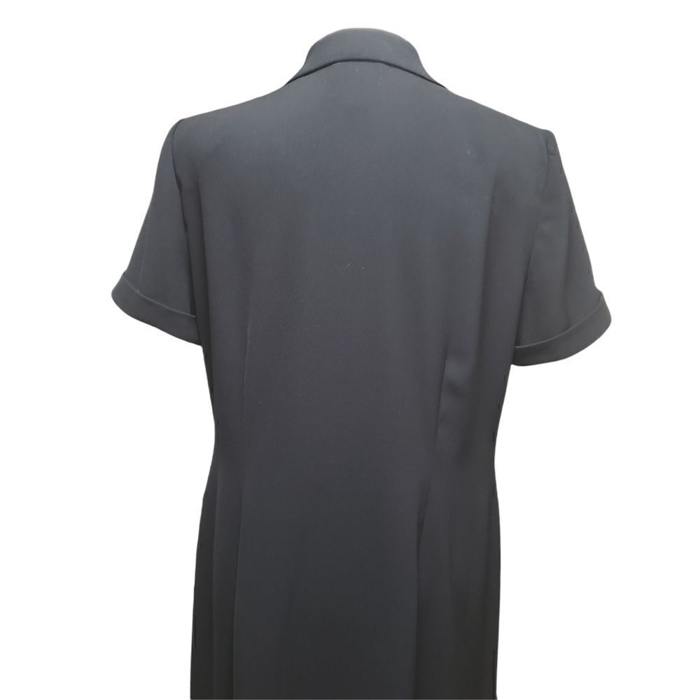 Talbots Black Collared Button Down Dress Size 12 - Picture 6 of 13
